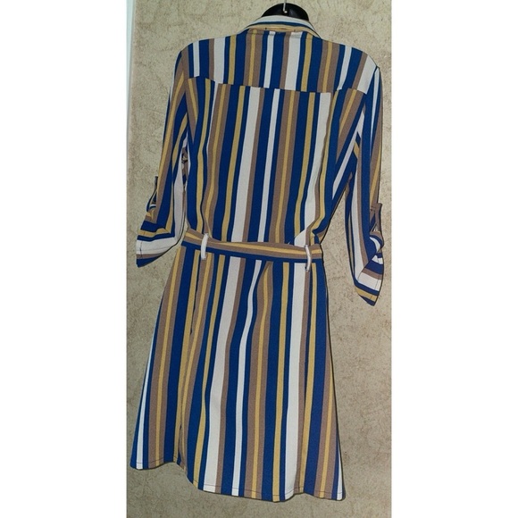 Katella Couture Striped Shirt Dress/Tunic - Picture 4 of 6